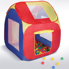 Children's ball pit play tent